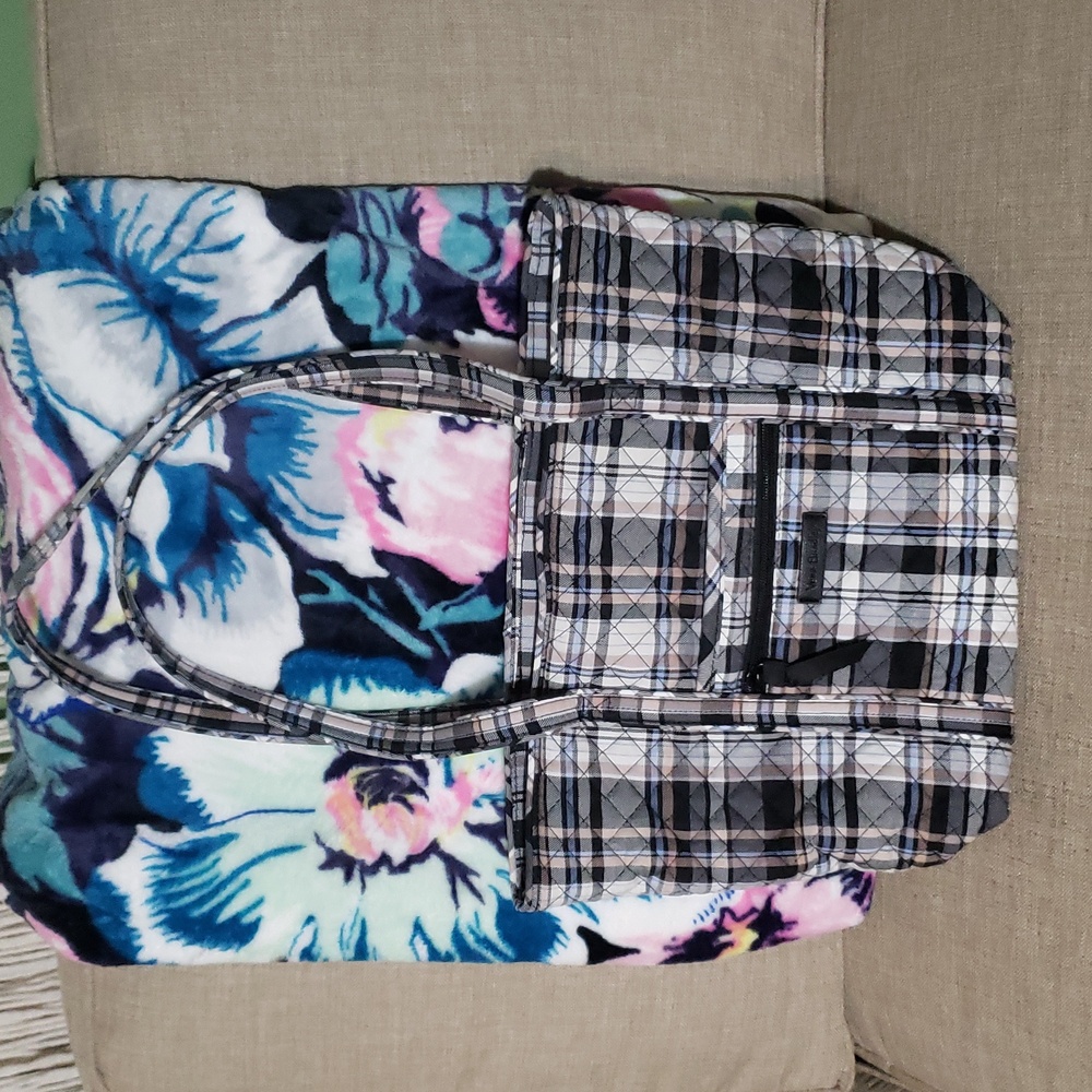 Vera Bradley Small Vera Tote in Cozy Plaid (Not From Outlet)